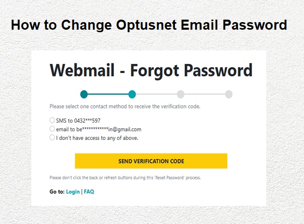 How to Change OptusNet Email Password